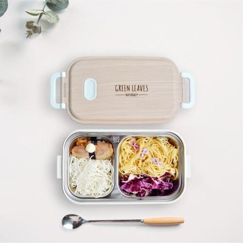 Stainless Steel Lunch Box Home Office Camping Hiking Leakproof Portable Food Container Home Office School Student Kid Bento Box