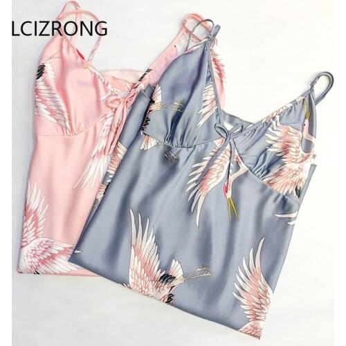 Summer Sexy Spaghetti Strap Night Dress Women V-neck Plus Size Sleepwear Nightgowns Sleeveless Cool Mini Lingerie Sleepdress