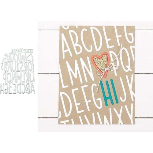 Letter Metal Cutting Dies for Scrapbooking Handmade Tools Mold Cut Stencil New 2021 DIY Card Make Mould Model Craft Decoration