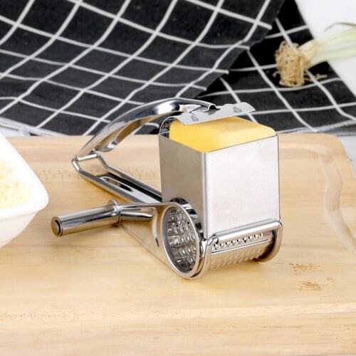 Multi-functional 430 Stainless Steel Rotary Cheese Grater Chocolates Shredder For Kitchen / Home Anti Oxidation