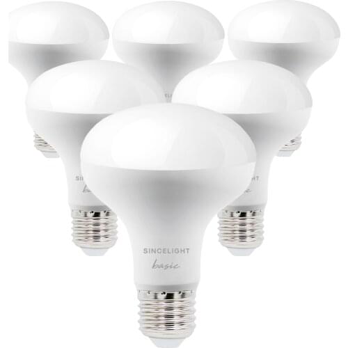 E27 LED Reflector Light Bulb with 9W,2700K,4000K（R80/120° Beam Angle/Non-Dimmable/Spotlight Bulb/Downlights)Pack of 6