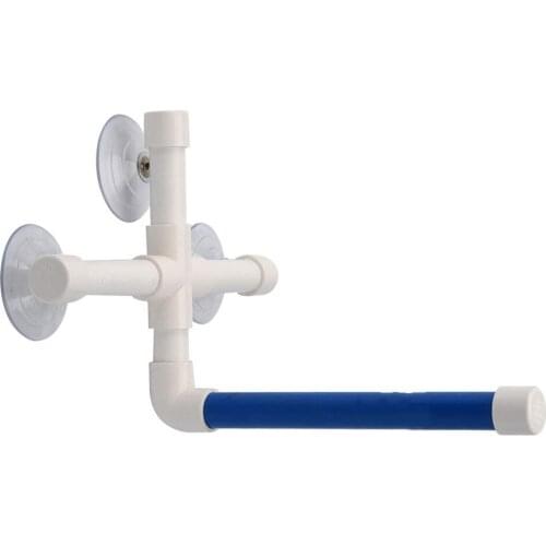 Bird Shower Portable Suction Cup Window Standing Platform for Parrot Macaw Cockatoo Budgies Parakeet Cockatiel Conure Lovebirds