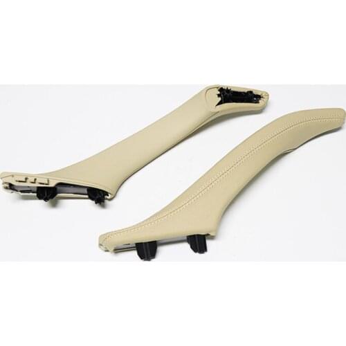 New PU Leather Car Interior Door Handle Inner Door Panel Pull Trim Cover Accessories For BMW 5 Series F10 F11 F18 10-17 LHD RHD