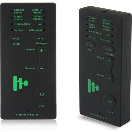 Portable Mini Multi-mode Voice Audio Changer Voice Disguiser Universal Live Sound Card for Smartphone Tablet Computer