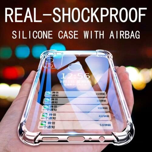 Shockproof Transparent Soft Case For Xiaomi Redmi Note 9 9s 8 Note 8t 7 6 5 10 Pro Lite Case For Xiaomi Redmi 9A 8A K30 K20 Pro