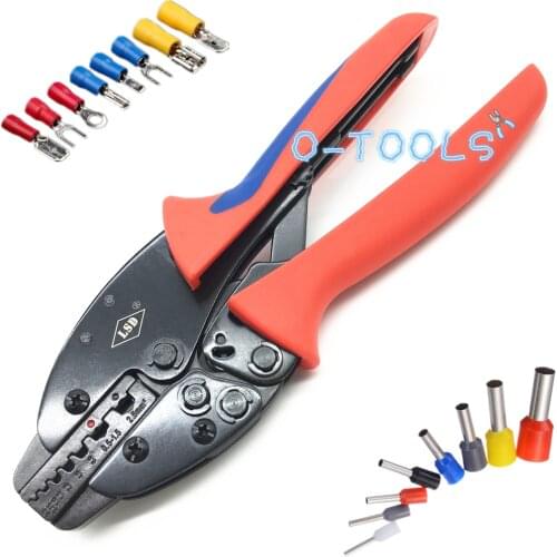 S-06WF2C Hand crimping tools ratchet crimping pliers for 0.5-2.5mm² wire-end ferrules and insulated cable connector 20-13AWG