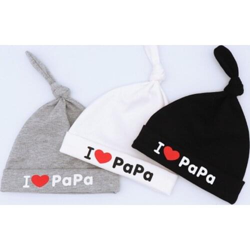 Newborn Baby Hats Beanies Love PAPA MAMA Spring Autumn Winter Warm Cute Hat Knitted Cotton babies For Girls Boys Caps