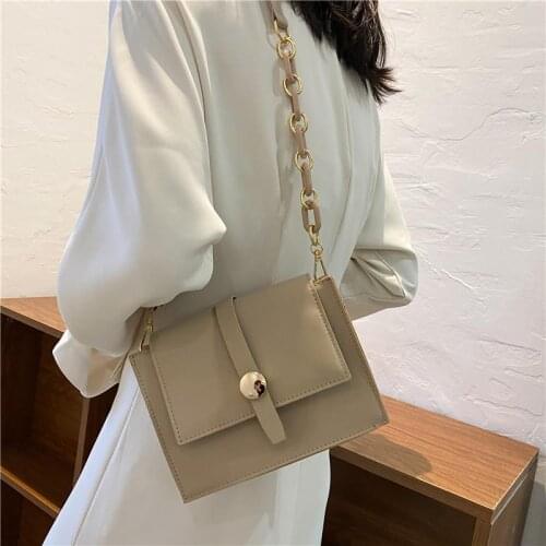 Crossbody Bags for Women Shoulder Bags Purse Women Bag Fashion 2021 New Trend PU Leather Chain Handbag All-match Designer Bag