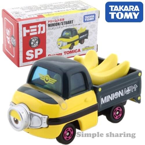Takara Tomy Tomica Dream SP Minion Stuart (Pilot ver.) Car Hot Pop Kids Toys Motor Vehicle Diecast Metal Model