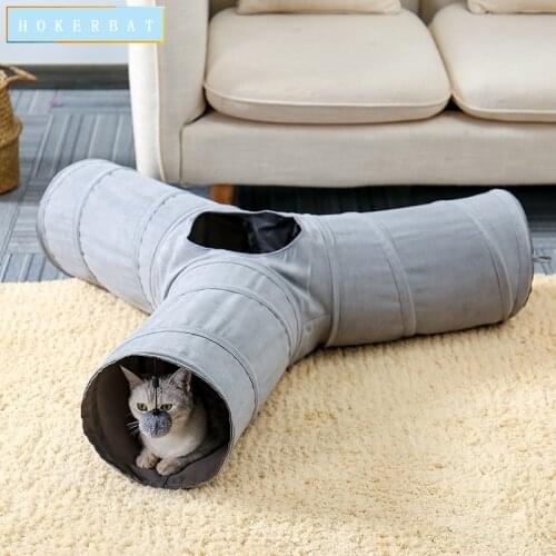 Funny Pet Cats Tunnel Toy 4 Style Play Tube with Balls Collapsible Crinkle Kitten Toy Rabbit Play Tunnel Tubes Cat Toys Pet Toys