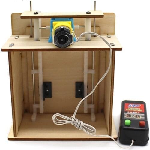 Funny DIY Wooden Lift Door DIY Primary and Secondary School Technology Homemade House Garage Model Electric Door Kit