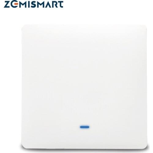Zemismart EU Tuya Zigbee Switch No Neutral Magnetic Latching Relay Smart Life Wall Interruptor Alexa Google Blacklit Optional