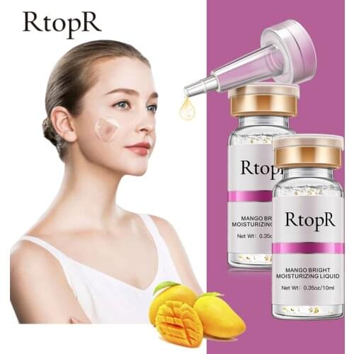 2PCS Mango Skin Care Whitening Bright Moisturizing Face Serum Hyaluronic Acid Face Care Repair Rough Skin Essence Anti-wrinkle