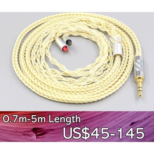 LN007613 8 Core Gold Plated + Palladium Silver OCC Alloy Cable For Audio-Technica ATH-IM50 IM70 ath-IM01 ath-IM02 ath-IM03