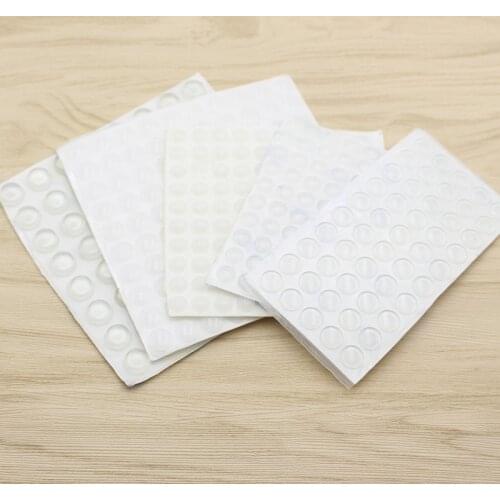 50/64/80/100PCS Self-adhesive Damper Furniture Door Stopper Durable Collision Cushion Prevent Noisy Bumper Silicone Pads