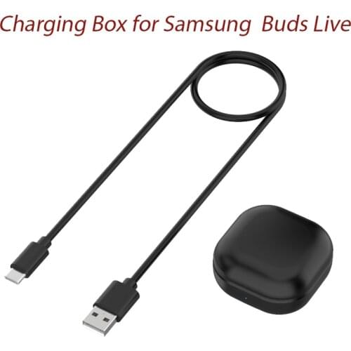 600mAh Bluetooth-compatible Wireless Earphones Charging Case With USB Cable For Samsung Galaxy Buds Live Charger Box Accessories