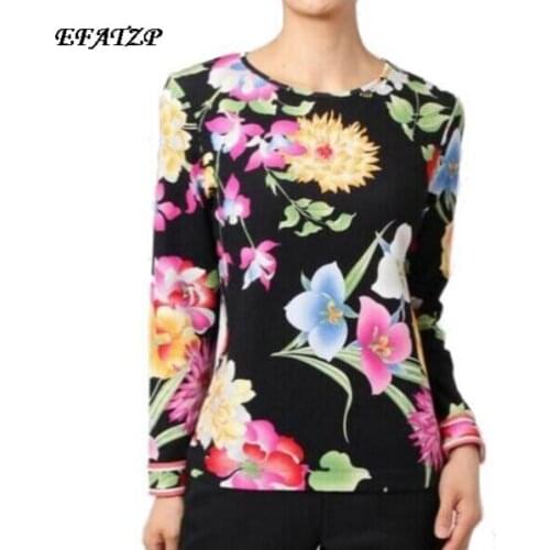 Женские рубашки с длинным рукавом Efatzp China At AliExpress