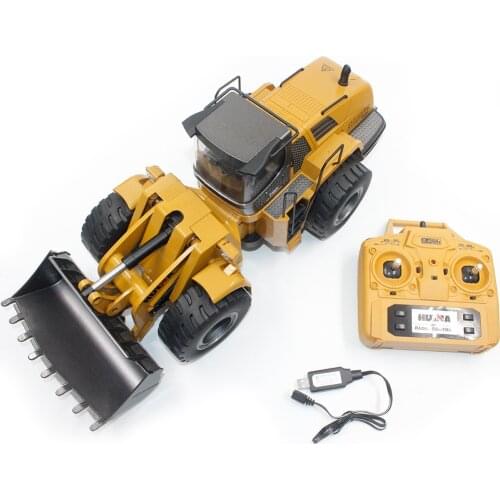 HUI NA RC Big Size Loader Scale 1:14 Hobby Bulldozer Alloy Huina 583 Toys
