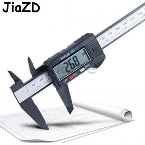 6inch 150 mm Accurate Digital Display Electronic Vernier Caliper Carbon Fiber Micrometer Measuring Tool Device Drop Shipping