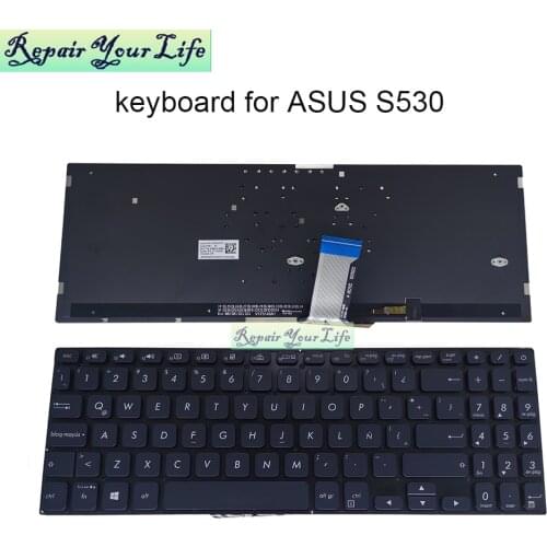 French azerty keyboard backlit for Asus vivobook S15 S530 backlight keyboards New X512 X530 K530 X521 0KNB0 5610FR00 5111FR00