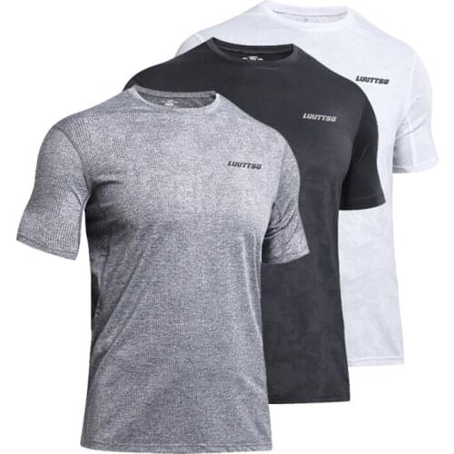 Quick Dry T-Shirts Running Slim Fit Sport Tops Tees Mens Fitness Gym T Shirts Muscle Tee Homme Sportswear Workout Clothing