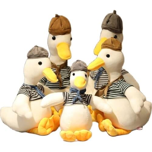 Ins hot painter white goose pillow plush toy cute sleeping pillow high quality stuffed doll funny sweet gift for friends kids