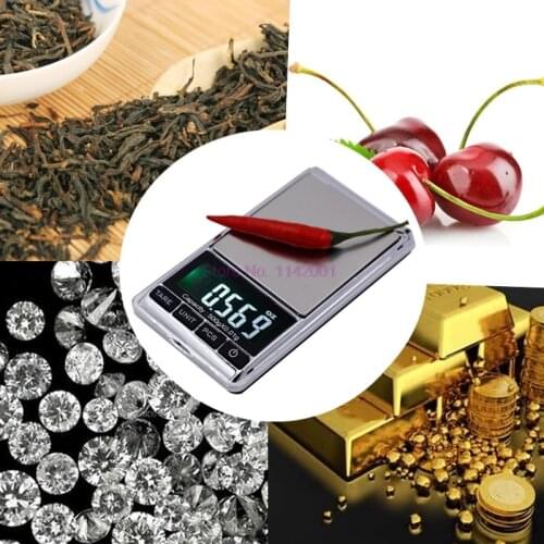 60 pieces 0.01g x 500g Pocket digital Scales Jewelry Digital display Weight Diamond Balance scales LCD display Pocket Gram