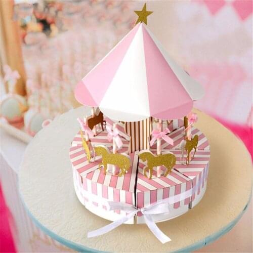 Carousel Candy Box Wedding Favors Gifts Souvenir for Guest Party Favors Gift Candy Box Wedding Birthday Party Decorations