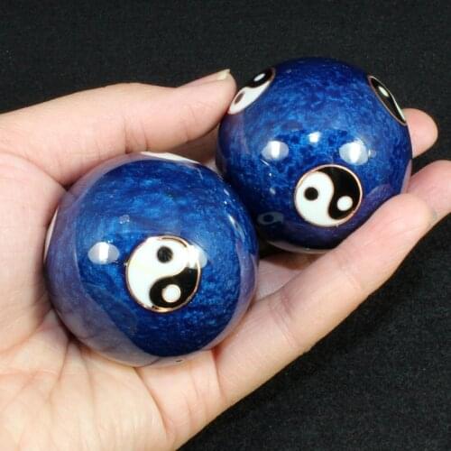 K1KC Baoding Balls Chinese Exercise Stress Balls Hand Exercise Self-Massage to Improve Mobility Craft Collection for friends