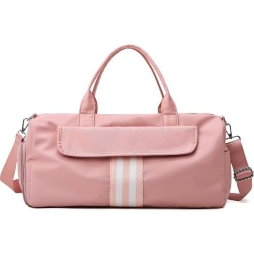 Fashion Women Nylon Travel Bag Wet Dry Separation With Shoe Organizer Bag Tote Weekend Bag Small Fitness&Yoga&Sport&Gym Bag