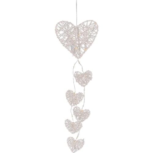 Valentines Love Dream Catcher Light Up Heart Wall Art Decoration Wall Hanging Home Decor Hanger Party Festival Supplies