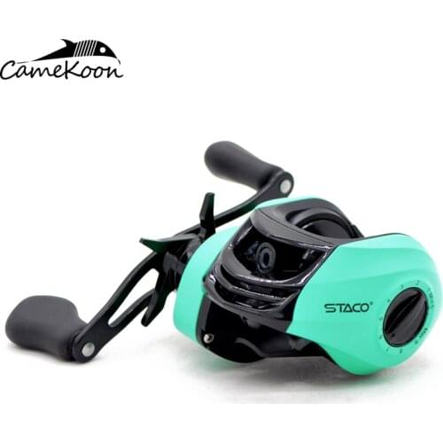Low Profile Baitcasting Fishing Reel 7.1:1 Gear Ratio Stainless Steel Main Shaft Graphite Frame Aluminum Handle Fishing Coil