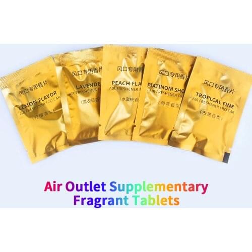 10pcs/lot Car Air Freshener Fragrance Replacement Auto Air Vent Freshener Refill Air Conditioner Diffuser Perfume Supplement