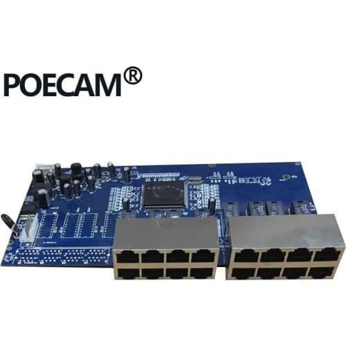 12V 15V 18V 24V 30V 48V injector 16 Port POE Passive Ethernet Switch for application IP Camera LED display