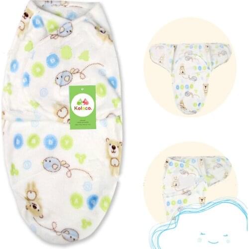 Infant Swaddling Wool Flannel Blanket Sleeping Bag Warm Prevent Kicking Quilt Prevent Rolling Down Girl Boy Baby Blanket