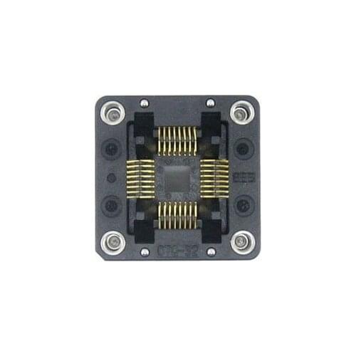 QFP32 TQFP32 FQFP32 PQFP32 OTQ-32-0.8-02 Enplas IC Test Burn-in Socket Programming Adapter 0.8mm Pitch