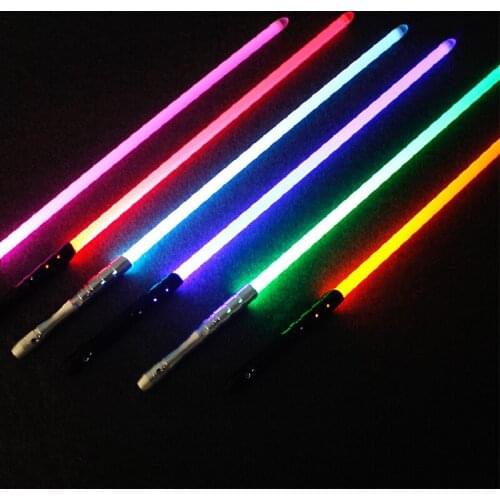 6 Color Lightsaber Light saber Metal Sword RGB Discoloration Laser Cosplay Toy Luminous Outdoor Creative Wars Toys Stick Saber
