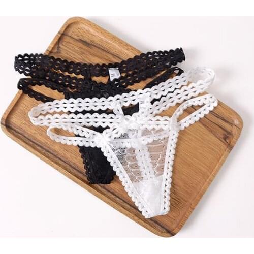 New Sexy Lace Panties Women Transparent Heart Low-Waist Underpant Hollow Out Thong Female Seamless G-String Underwear Lingerie