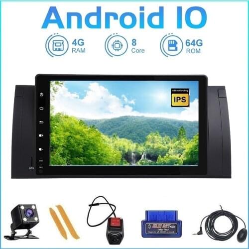 ZLTOOPAI For BMW 5 Series X5 E53 E39 CAN-BUS GPS Navigation Android 10.0 Auto Radio IPS DSP HD Screen + Camera OBD MIC Media