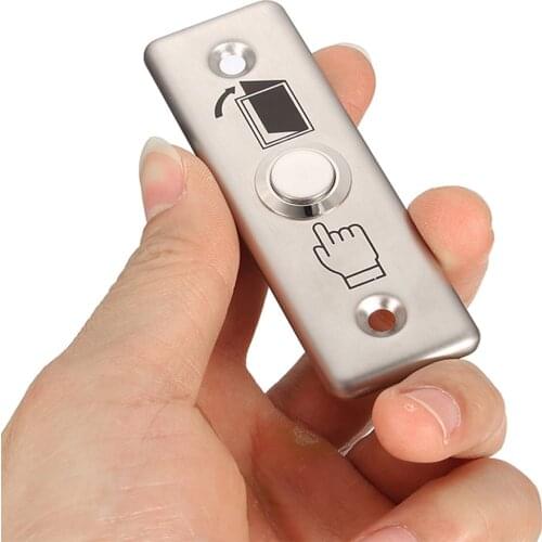 10 PCS Small Aluminium Alloy Door access button Emergency alarm Push button auto restoration Panic alarm release