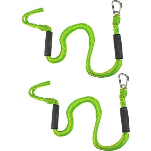 2Pcs Boat Tow Tubes Rope Connector Dock Lines Bungee Cords Docking Rope Stretches 4-5ft Mooring Float Fishing Boat Accessories