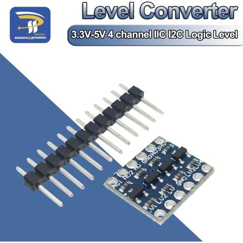 10Pcs/Lot 4 Channel IIC I2C Logic Level Converter Bi-Directional Module 5V to 3.3V for Arduino