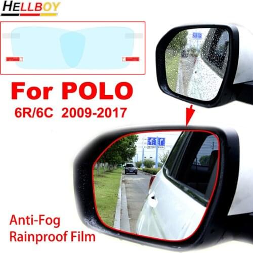 4pcs Anti Fog Car Rearview Mirror Rainproof Film Sticker For VW POLO 6R 6C Sedan MK5 MK6 Side View Mirror Window Waterproof Film