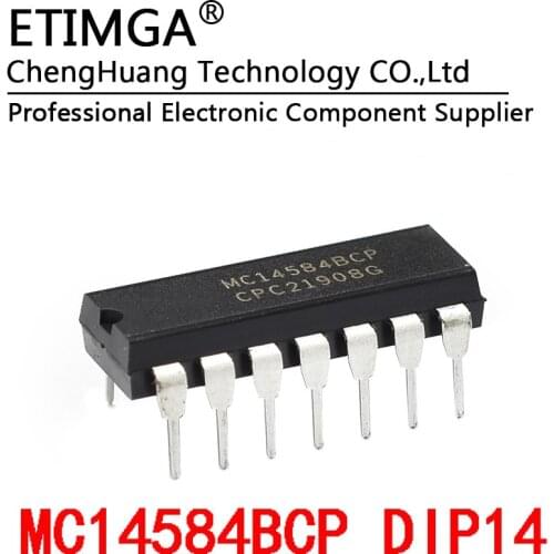 5PCS/LOT MC14584 DIP-14 MC14584BCP Inverter Schmitt Trigger