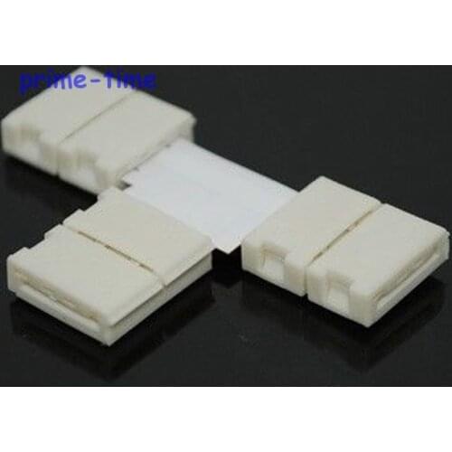 5PCS T Shape 10mm 4PIN Quick Splitter Corner Connector 3 Conductor for 5050 RGB Color LED Strip No soldering