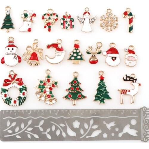 50pc Metal Alloy Christmas Decorations For Home Merry Christmas Charm Decor Snowflake Xmas Decoration Pendant Christmas Gift