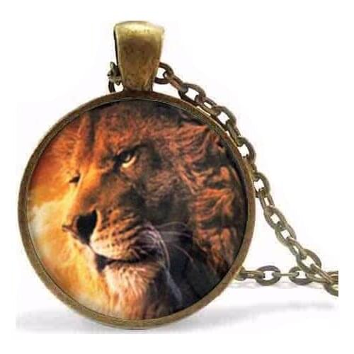 Aslan The Lion king Necklace Narnia Pendant Necklace women men jewelry chain brass necklaces charming