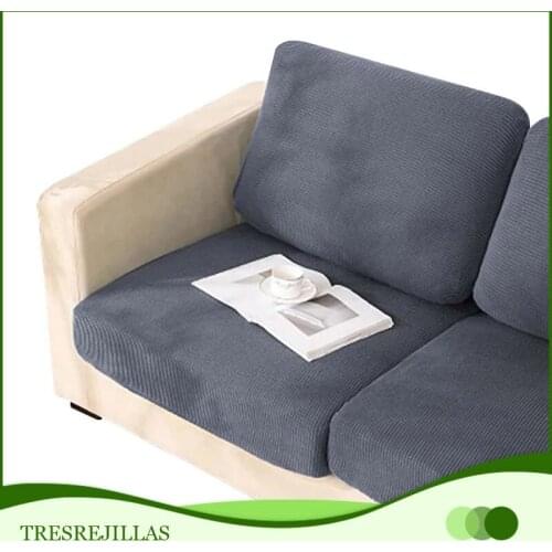 Home Decoration Sofa Cushion Protector Seat Cover Elastic Protector Washable Solid Color Couch Cover 1/2/3/4 Seats