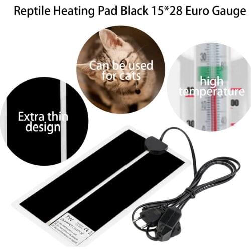 7W 220V-240V Heating Warm Pad Portable Adjustable Temperature Reptile Super Thin Pet Heating Pad For Dog Cat with EU Plug