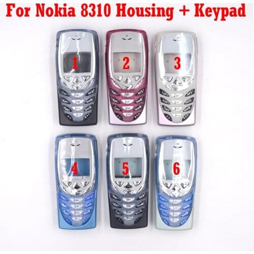 HKFASTEL New Housing For Nokia 8310 Mobile Phone Full Cover Case With Keypad